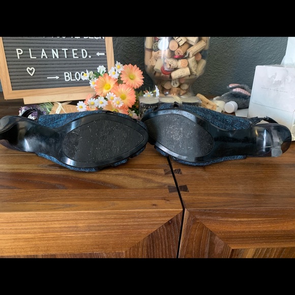 Nine West Slingback Peeptoe Pumps Navy - Picture 4 of 4